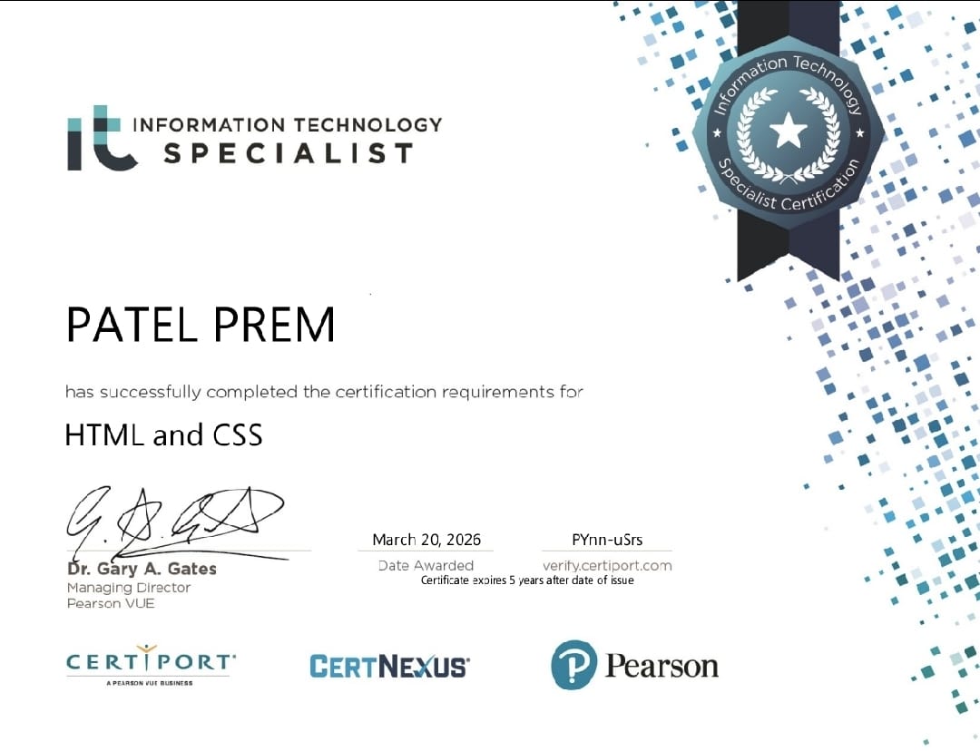 Certificate 3